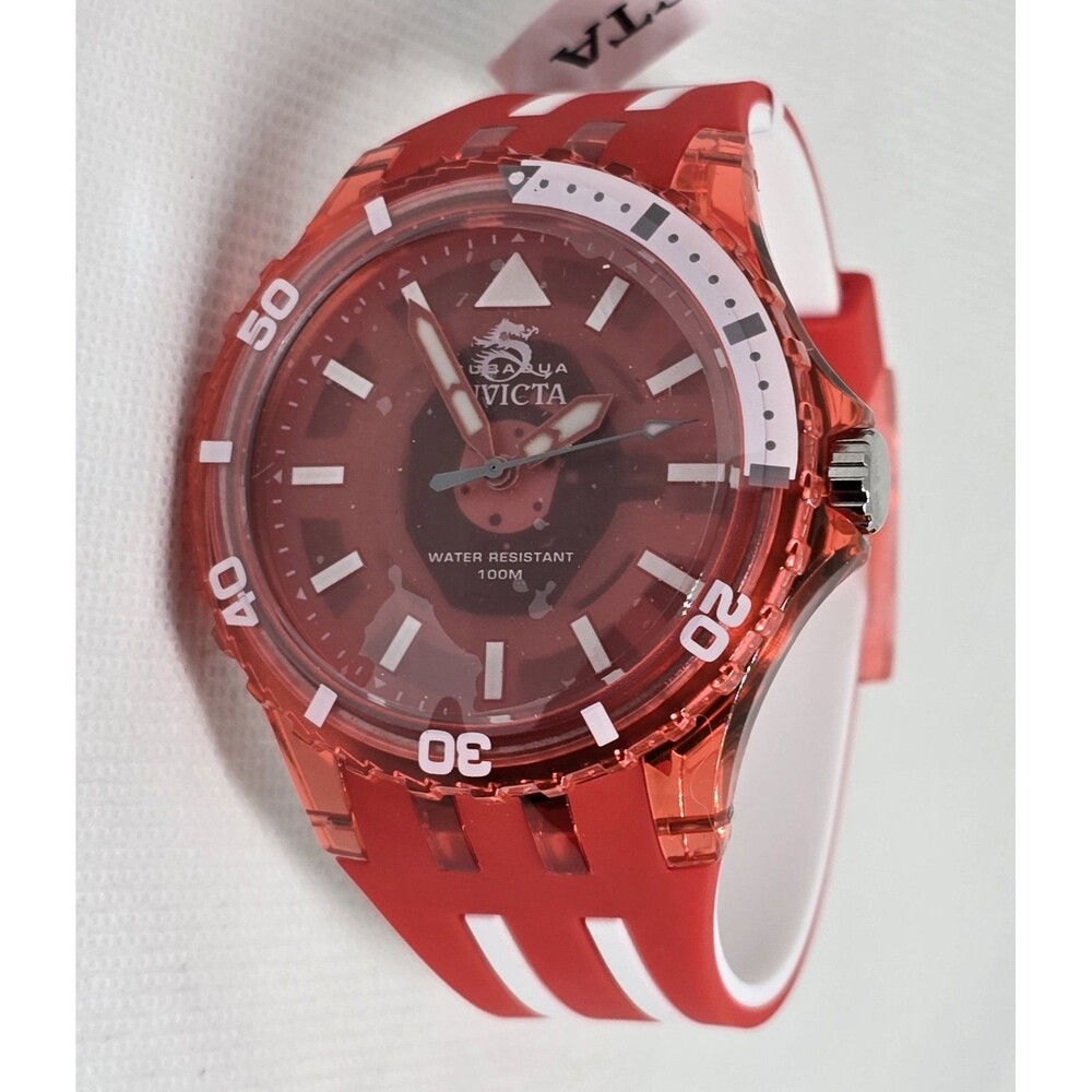 Invicta Subaqua Men's Watch - 44mm, Red White (69450) New In Box - Picture 4 of 6